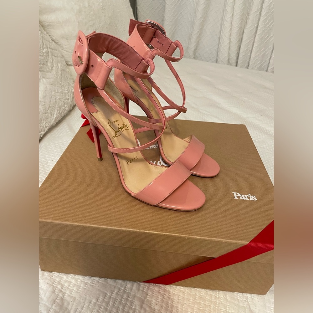 Christian Louboutin Choca 100 patent- Pink- Size 36.5 - Picture 6 of 9